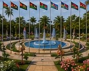 Artist’s impression of the Pacific Nations Flag Plaza
