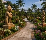 Artist’s impression of the Pacific Cultural Walkway